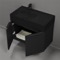 Floating Black Bathroom Vanity, Modern, 32